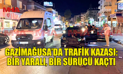 GAZİMAĞUSA’DA TRAFİK KAZASI: BİR YARALI, BİR SÜRÜCÜ KAÇTI