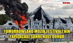 BELÇİKA'DA DÜNYACA ÜNLÜ MÜZİK FESTİVALİNİN YAPILACAĞI ALANDA BÜYÜK YANGIN MEYDANA GELDİ