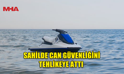 GİRNE’DE JET-SKİ KULLANICISI CAN GÜVENLİĞİNİ TEHLİKEYE ATTI
