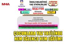 İSKELE BELEDİYESİ’NDEN ÇOCUKLARA YAZ TATİLİNDE EĞİTİM VE EĞLENCE DOLU BİR PROGRAM!