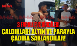3 EVDEN ALTIN VE PARA ÇALAN ZANLILAR YAKALANDI
