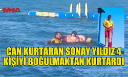 YENİBOĞAZİÇİ PLAJINDA  BOĞULMA TEHLİKESİ GEÇİREN 4 KİŞİ KURTARILDI