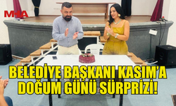 BELEDİYE ÇALIŞANLARINDAN BAŞKAN HALİL KASIM’A DOĞUM GÜNÜ SÜRPRİZİ