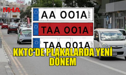 KKTC'DE YENİ PLAKA DÖNEMİ BAŞLADI