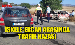 İSKELE-ERCAN YOLUNDA DİKKATSİZLİK KAZAYA NEDEN OLDU