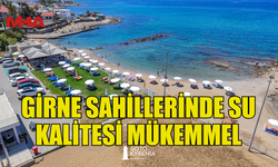 GİRNE SAHİLLERİNDE SU KALİTESİ MÜKEMMEL