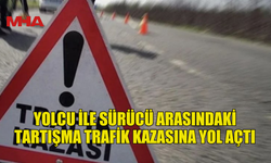 GİRNE’DE YOLCU İLE SÜRÜCÜ ARASINDAKİ TARTIŞMA TRAFİK KAZASINA YOL AÇTI