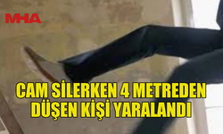 LEFKOŞA’DA 4 METREDEN DÜŞEN ADAM YARALANDI