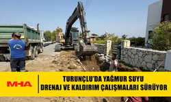 TURUNÇLU’DA YAĞMUR SUYU DRENAJ VE KALDIRIM ÇALIŞMALARI SÜRÜYOR