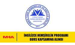İNGİLİZCE HEMŞİRELİK PROGRAMI BURS KAPSAMINA ALINDI