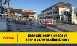 KOOP SÜT, KOOP BİNBOĞA VE KOOP LEVAZIM’DA SÜRESİZ GREV