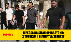 LEFKOŞA’DA SİLAH OPERASYONU: 2 TUTUKLU, 1 TEMİNATLA SERBEST