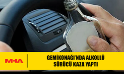 GEMİKONAĞI’NDA ALKOLLÜ SÜRÜCÜ KAZA YAPTI