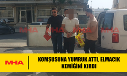 KOMŞUSUNA YUMRUK ATTI, ELMACIK KEMİĞİNİ KIRDI