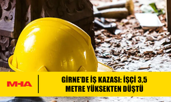GİRNE’DE İŞ KAZASI: İŞÇİ 3,5 METRE YÜKSEKTEN DÜŞTÜ