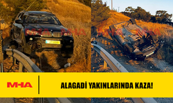 ALAGADİ YAKINLARINDA KAZA MEYDANA GELDİ