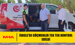 İSKELE'DE GÖÇMENLER TEK TEK KONTROL EDİLDİ