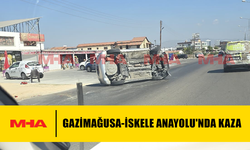 GAZİMAĞUSA-İSKELE ANAYOLU'NDA KAZA