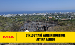 CİKLOS'TAKİ YANGIN KONTROL ALTINA ALINDI