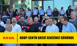 KOOP-SEN'İN GREVİ SEKİZİNCİ GÜNÜNDE