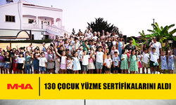 GÜZELYURT’TA MİNİK YÜZÜCÜLERE SERTİFİKA SEVİNCİ