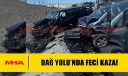 DAĞ YOLU'NDA TRAFİK KAZASI: 4 YARALI