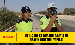 ÜÇ İLÇEDE EŞ ZAMANLI ASAYİŞ VE TRAFİK DENETİMİ YAPILDI