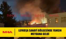 LEFKOŞA SANAYİ BÖLGESİNDE YANGIN MEYDANA GELDİ