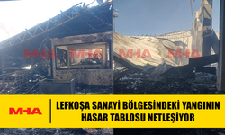 LEFKOŞA SANAYİ BÖLGESİNDEKİ YANGININ HASAR TABLOSU NETLEŞİYOR