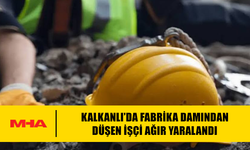 FABRİKA DAMINDAKİ SAÇ KIRILDI, İŞÇİ BETON ZEMİNE ÇAKILDI