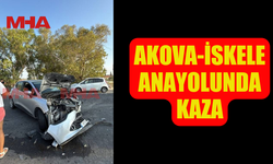 AKOVA-İSKELE ANAYOLUNDA TRAFİK KAZASI