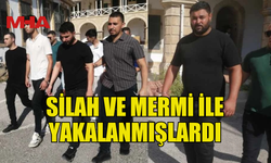 SİLAH VE MERMİYLE YAKALANAN 3 ZANLI 8 GÜN TUTUKLU KALACAK
