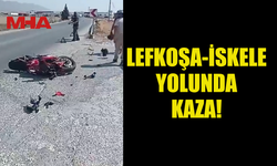 LEFKOŞA-İSKELE YOLUNDA KAZA: 1 YARALI