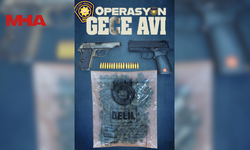 POLİS OPERASYONUNDA  MADDE VE TABANCALAR ELE GEÇİRİLDİ