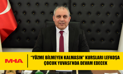 “YÜZME BİLMEYEN KALMASIN” KURSLARI LEFKOŞA ÇOCUK YUVASI ÇOCUKLARIYLA DEVAM EDECEK