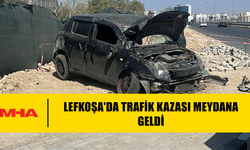 LEFKOŞA'DA TRAFİK KAZASI MEYDANA GELDİ...
