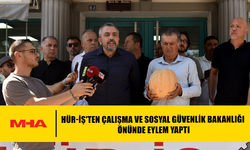HÜR-İŞ'TEN ÇALIŞMA VE SOSYAL GÜVENLİK BAKANLIĞI ÖNÜNDE