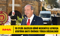 19 EYLÜL GAZİLER GÜNÜ NEDENİYLE LEFKOŞA ATATÜRK ANITI ÖNÜNDE TÖREN DÜZENLENDİ