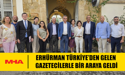 CTP GENEL BAŞKANI VE CUMHURBAŞKANI ADAYI TUFAN ERHÜRMAN TÜRKİYE’DEN GELEN GAZETECİLERLE BİR ARAYA GELDİ
