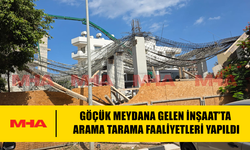 GAZİMAĞUSA'DA BETON DÖKÜMÜ SIRASINDA KALIBI ÇÖKEN İNŞAATTA CAN KAYBI YAŞANMADI
