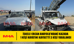 İSKELE ERCAN AYANOLU'NDAKİ TRAFİK KAZASI ÖLÜMLE SONUÇLANDI
