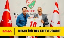 MESUT ÖZİL KIBRIS TÜRK FUTBOL FEDERASYONU'NU ZİYARET ETTİ