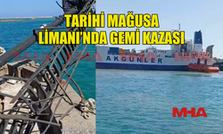 TARİHİ MAĞUSA LİMANI’NDA GEMİ KAZASI