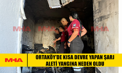 ORTAKÖY’DE KISA DEVRE YAPAN ŞARJ ALETİ YANGINA NEDEN OLDU