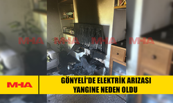 GÖNYELİ'DE ELEKTRİK ARIZASI YANGINE NEDEN OLDU