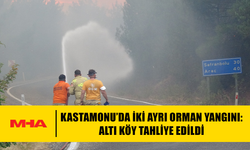 KASTAMONU’DA İKİ AYRI ORMAN YANGINI: ALTI KÖY TAHLİYE EDİLDİ