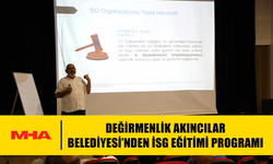 DEĞİRMENLİK AKINCILAR BELEDİYESİ’NDEN İSG EĞİTİMİ PROGRAMI