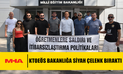 KTOEÖS BAKANLIĞA SİYAH ÇELENK BIRAKTI