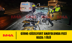 GİRNE-GÜZELYURT ANAYOLUNDA FECİ KAZA: 1 ÖLÜ
