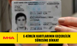 E-KİMLİK KARTLARININ GEÇERLİLİK SÜRESİNE DİKKAT
